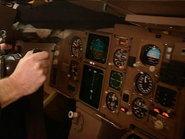 The aeroplane's controls