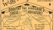 A "Dorothy the Dinosaur's Circus Adventure!" poster
