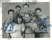 The Wiggles with George Spartels and Gillian Eastoe in July 1992