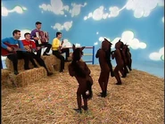 Greg playing Hofner bass guitar