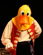 Captain Feathersword as a duck