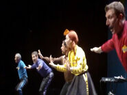 The Wiggles and Robert singing "Do the Propeller!"