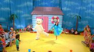 Fairy Clare and Teddy Bear dancing