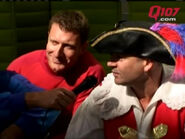 Captain and Simon at Q101 Studios