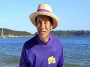 Jeff introducing "Dorothy the Dinosaur's Beach Party"