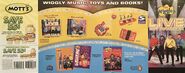 CD promotion in LIVE Hot Potatoes! US VHS & DVD insert