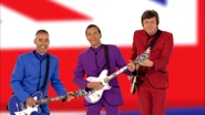 The Other Wiggles playing their Maton electric guitars in "England Swings"