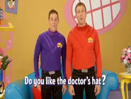 "Do you like the doctor's hat?"