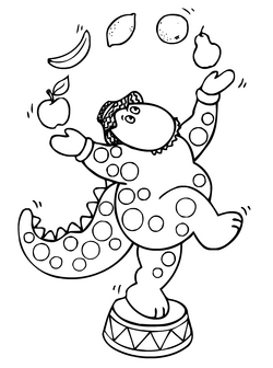wiggles character coloring pages