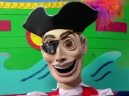 Puppet Captain in the water