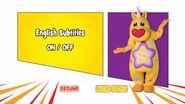 Subtitles menu (Background music: Choppy Corker)
