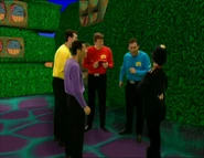 The Wiggles cheering for Officer Beaples