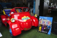 The Big Red Car displayed at SXSW Sydney for the premiere of Hot Potato: The Story of The Wiggles