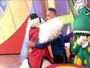 Anthony and Plucka Duck hugging