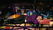 Jeff sleeping at Network Wiggles