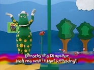 DorothytheDinosaur(TellMeWhoisThatKnocking)TootToot!1999titlecard.jpg (60 KB) Dorothy the Dinosaur (Tell Me Who Is That Knocking) Title card