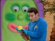 Anthony holding the ball