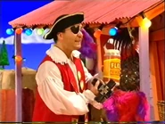 Captain showing his Flea powder