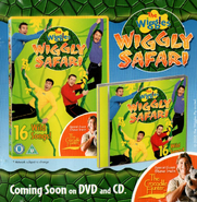 Unused UK CD/DVD covers of the Wiggly Safari DVD and CD