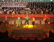 Murray playing the Takamine EN10C guitar on Carols in the Domain (1994)