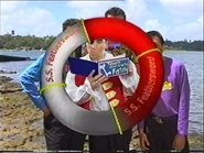 The S.S Feathersword life preserver transition