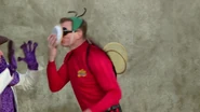 Mr. Fly's face stuck on a pie