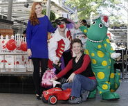 Captain and Dorothy in Brisbane's Queen Street Mall