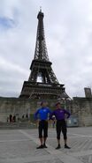 Jeff and Anthony at the Eiffel Tower