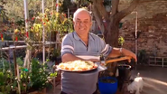 Great-Uncle Joe making pizza