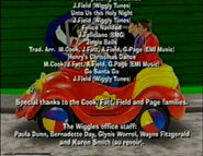 The Wiggles and Captain Feathersword in the end credits