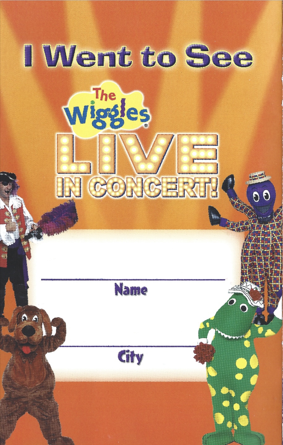 The Wiggles Live In Concert! Coloring Fun Book | Wigglepedia | Fandom