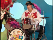 Captain Feathersword playing the Tempo Drums set