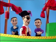 Puppet Anthony, Puppet Captain Feathersword and Puppet Jeff