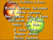 Special Thanks credits