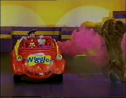 Purple Smoke from the Big Red Car