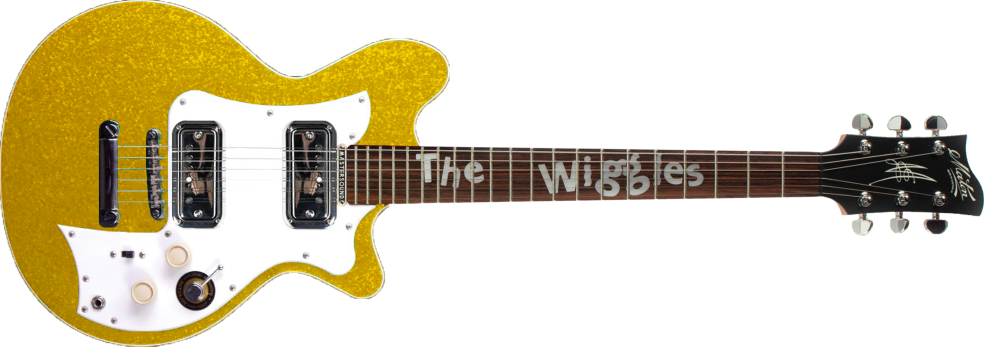 Wiggles purple cheap guitar