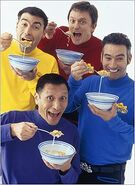 The Wiggles eating Cereal