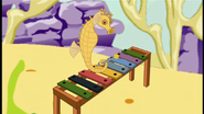 Seahorse playing the glockenspiel