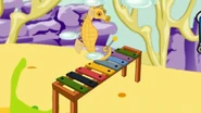 Seahorse playing the glockenspiel