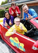 The Wiggles in the Volkswagen Big Red Car