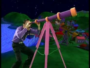 Jeff looking through the telescope