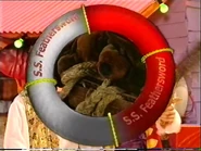 The S.S Feathersword life preserver transition