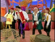 Captain Feathersword and his pirate crew