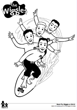 printable wiggles coloring pages