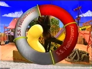 The S.S Feathersword life preserver transition