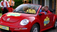 The Wiggles in the Volkswagen Big Red Car
