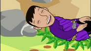 Cartoon Jeff sleeping