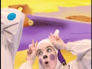 Corrine as the purple cow