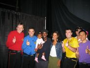 Chris Rock and family with The Wiggles
