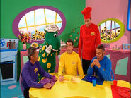 The Wiggles and Dorothy in "Splish Splash Big Red Boat"